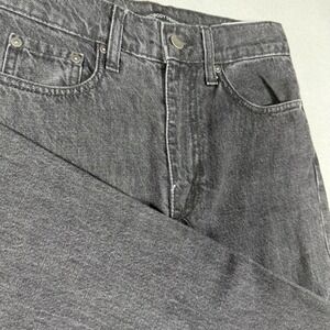 Nobody Denim Lou Jean Super High Rise Straight Leg Jeans Washed Black 23